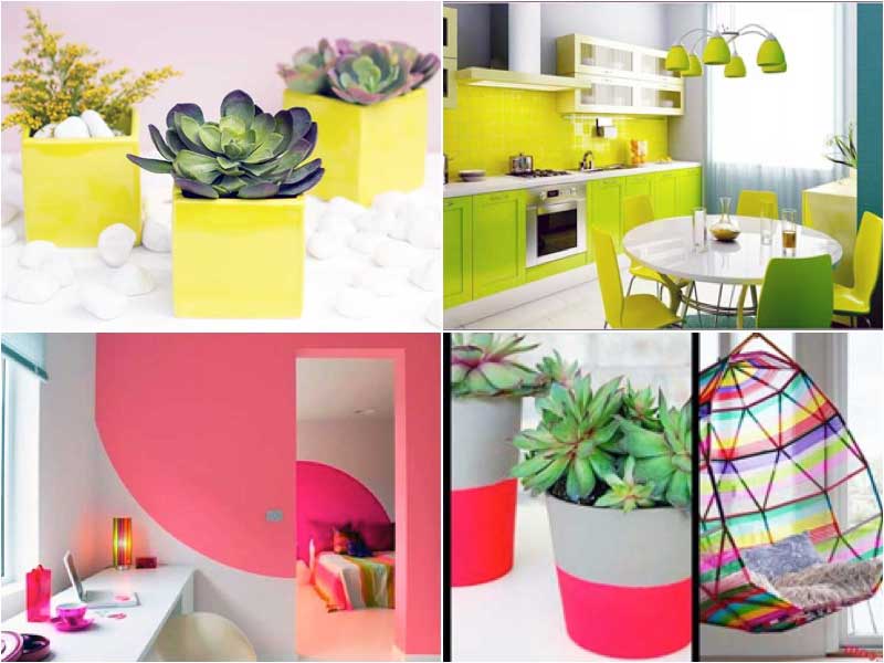 Neon Renkler ve Ev Dekorasyonunda Kullanımları