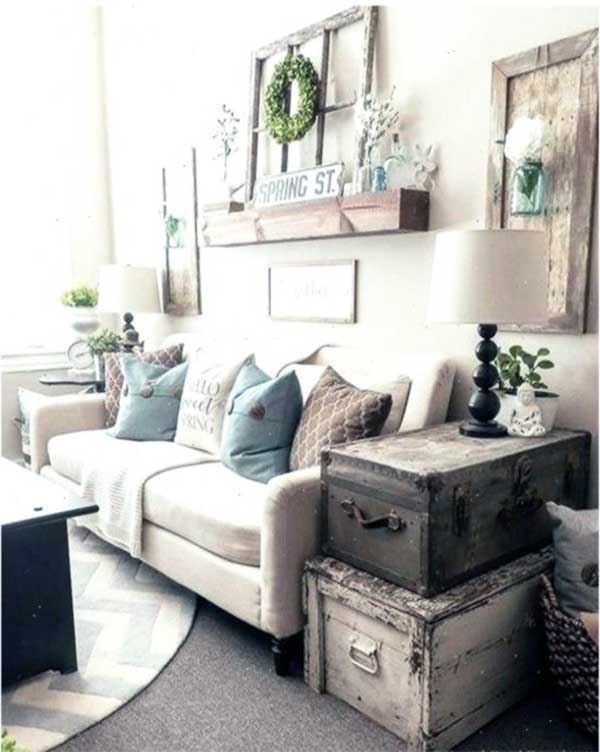 Rustik Tarzda Oturma Odaları