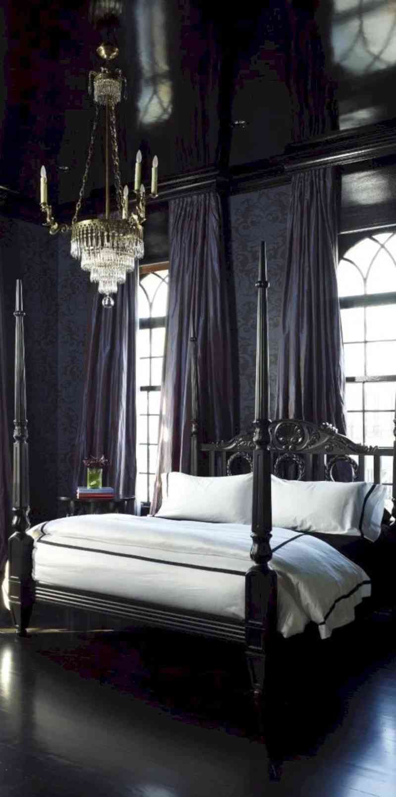 Gotik Tarzda Yatak Odaları için Dekorasyon Fikirleri Akçalı Sprey Boya
