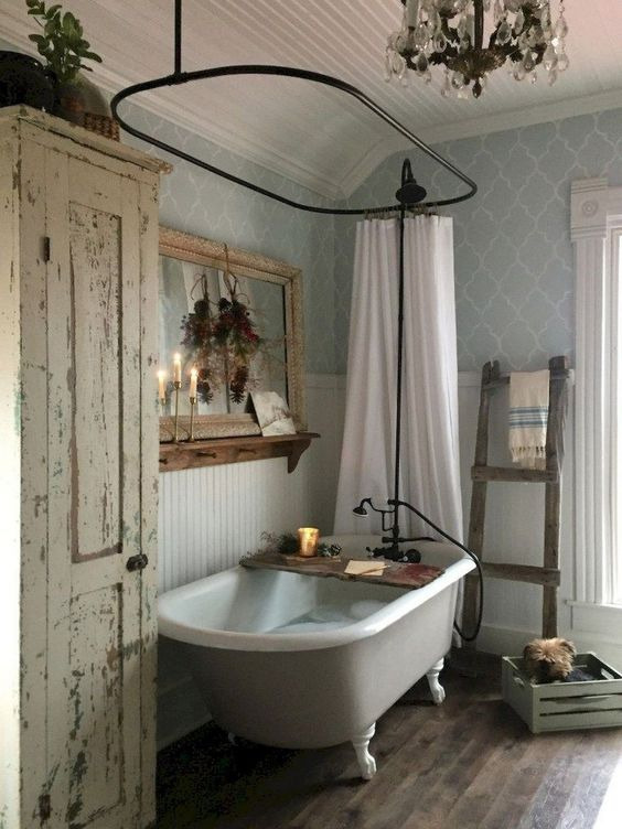 Farmhouse Banyo Dekorasyonu