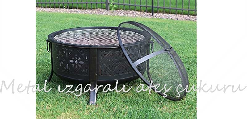 Metal Izgaralı Ateş Çukuru