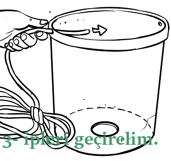 ipleri geçirelim - (Baş aşağı sebze yetiştirme)