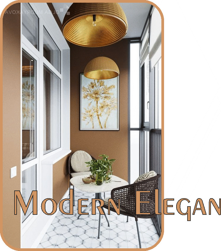 Modern Elegan Balkon