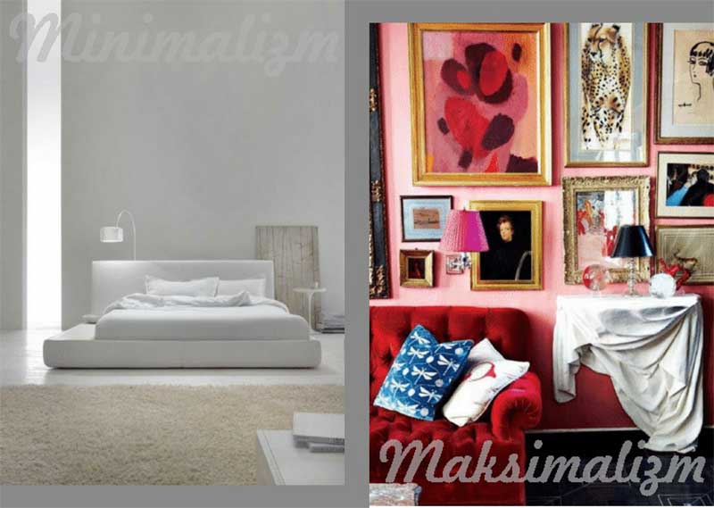 Maksimalist ve minimalist duvarlar