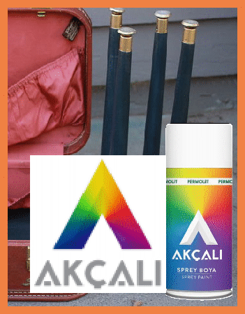 Akçalı Sprey Boya kartelası