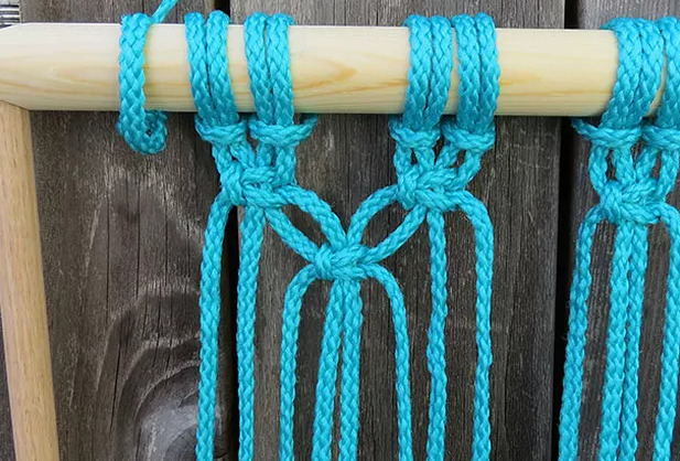 Makrome hamak sandalye yapımı - 9