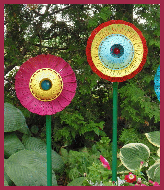 sprey boya ile bahçe süsleme